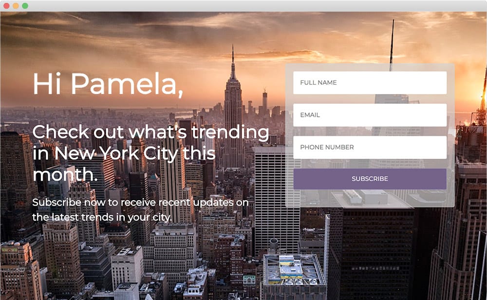 VBBOUT Landing Pages Dynamic Content
